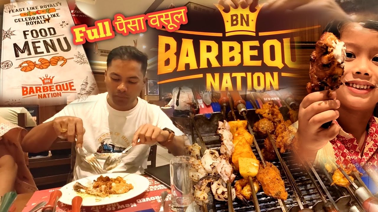 “Barbeque Nation Buffet Review 🍗🔥 – Itna Kha Liya Ki Saans Ruk Gayi!” Barbeque Nation Nagpur ।।