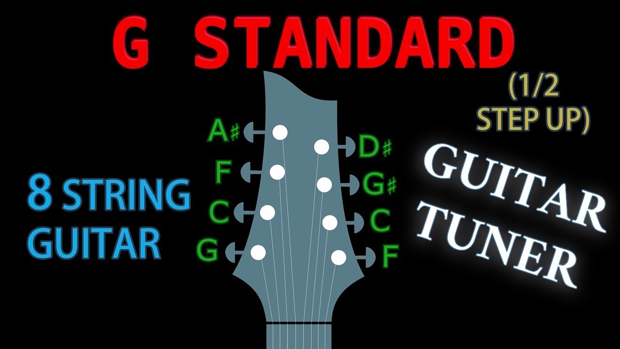 G STANDARD (HIGH) (8 String Guitar) GUITAR Tuning (Tuner)