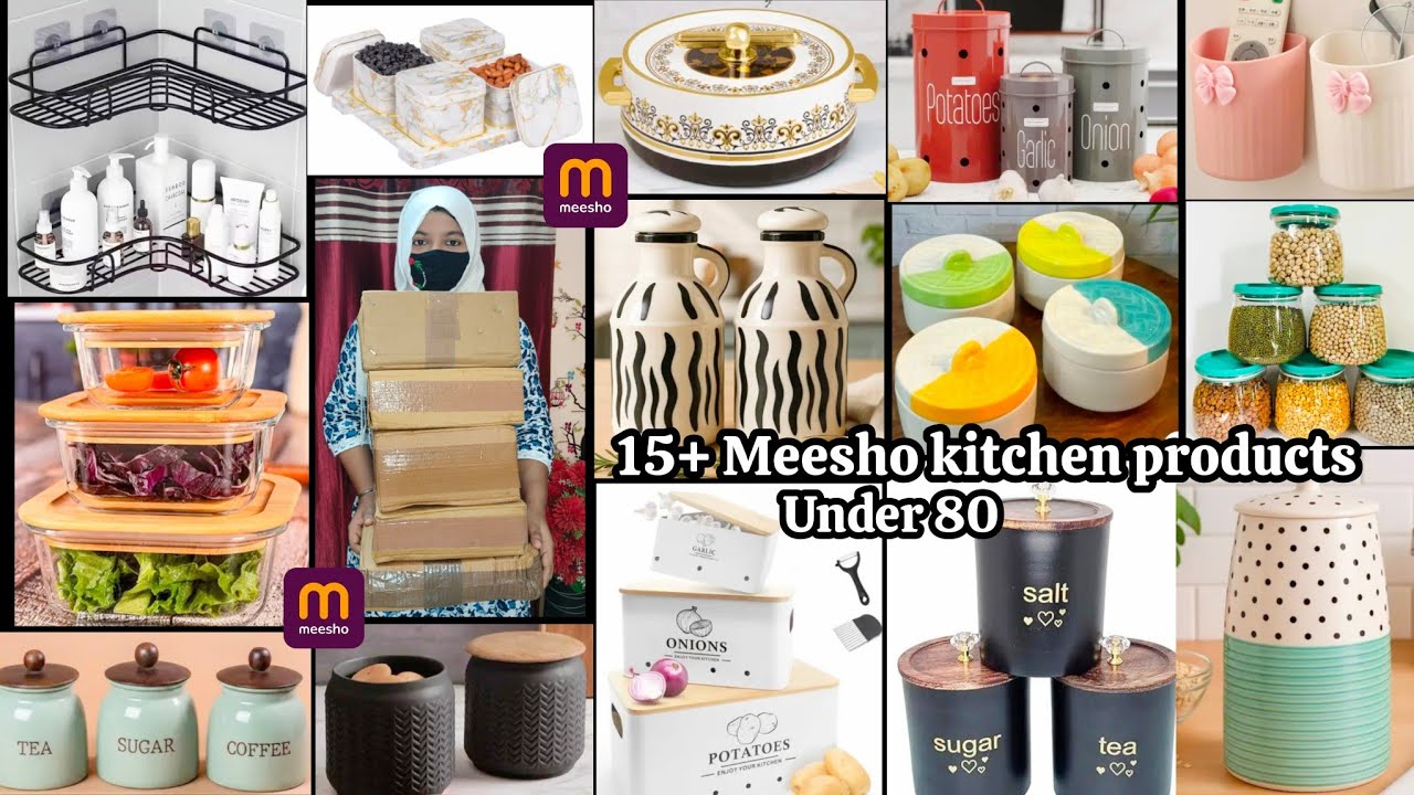 Meesho finds | 15+Meesho kitchen products under 80 | Must buy this useful kitchen items | Unboxing