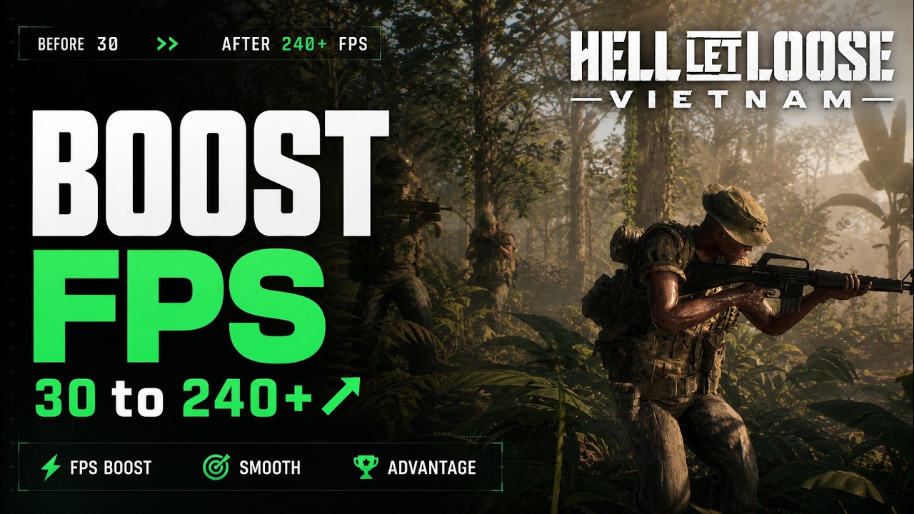 Hell Let Loose Vietnam &mdash; Полный гайд по повышению FPS на ПК!
