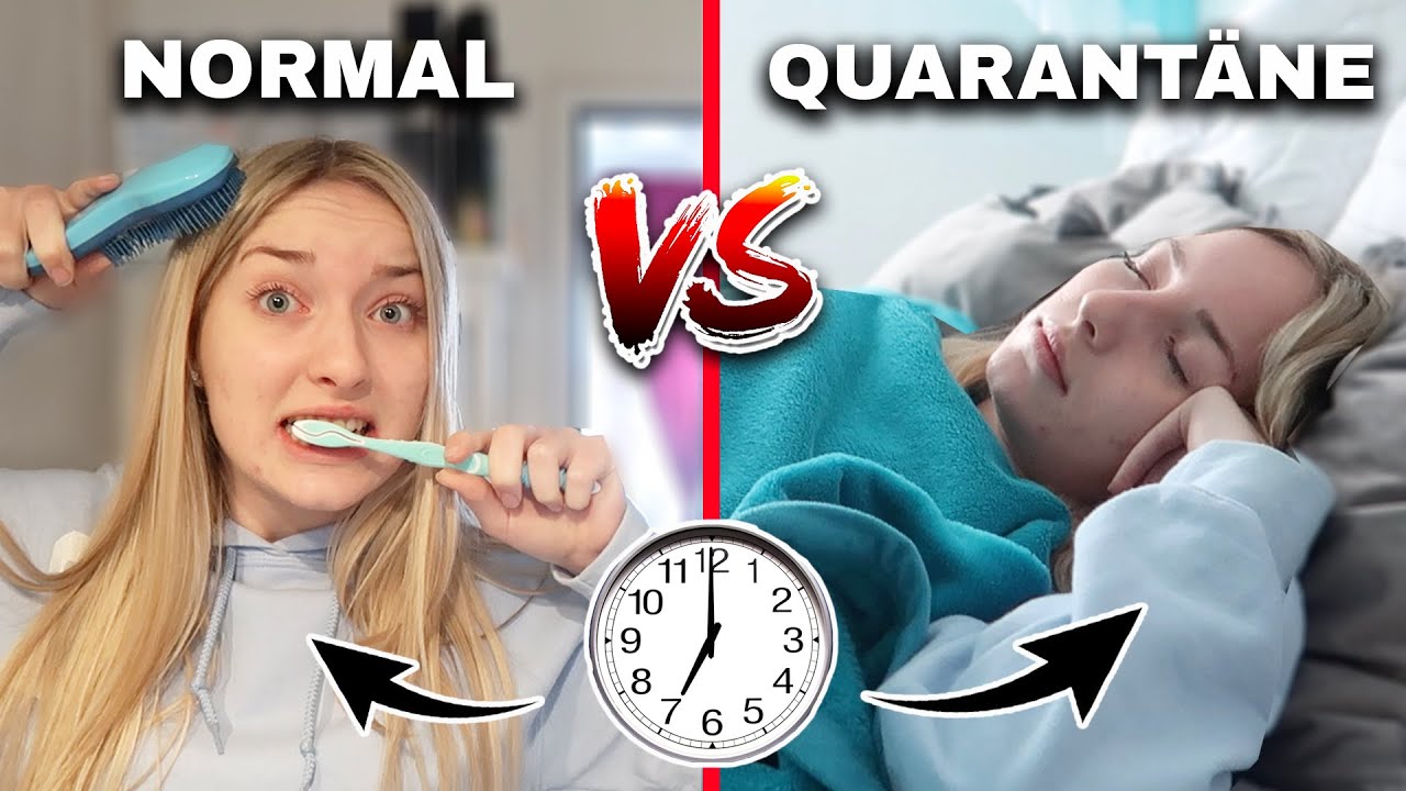 meine Morgenroutine - Normal vs Quarantäne 😳