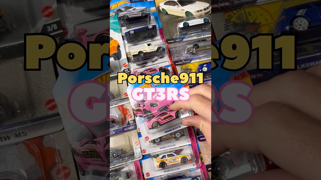 Pink Porsche 911 GT3 RS! 🔥 #shorts #hotwheels