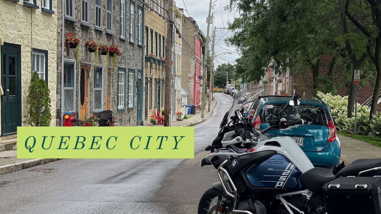 Urban Vlog Episode #4 BMW R1250 GSA Quebec City (First International Bike Trip)