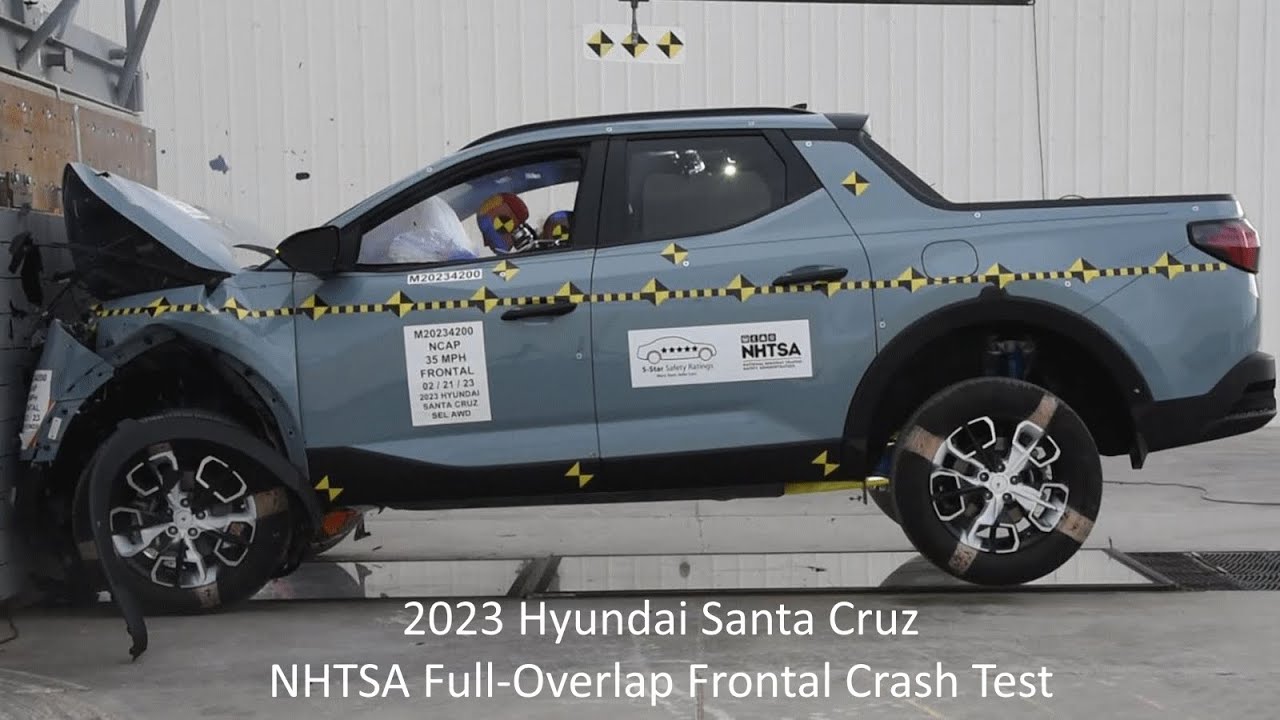 2023-2025 Hyundai Santa Cruz NHTSA Full-Overlap Frontal Crash Test