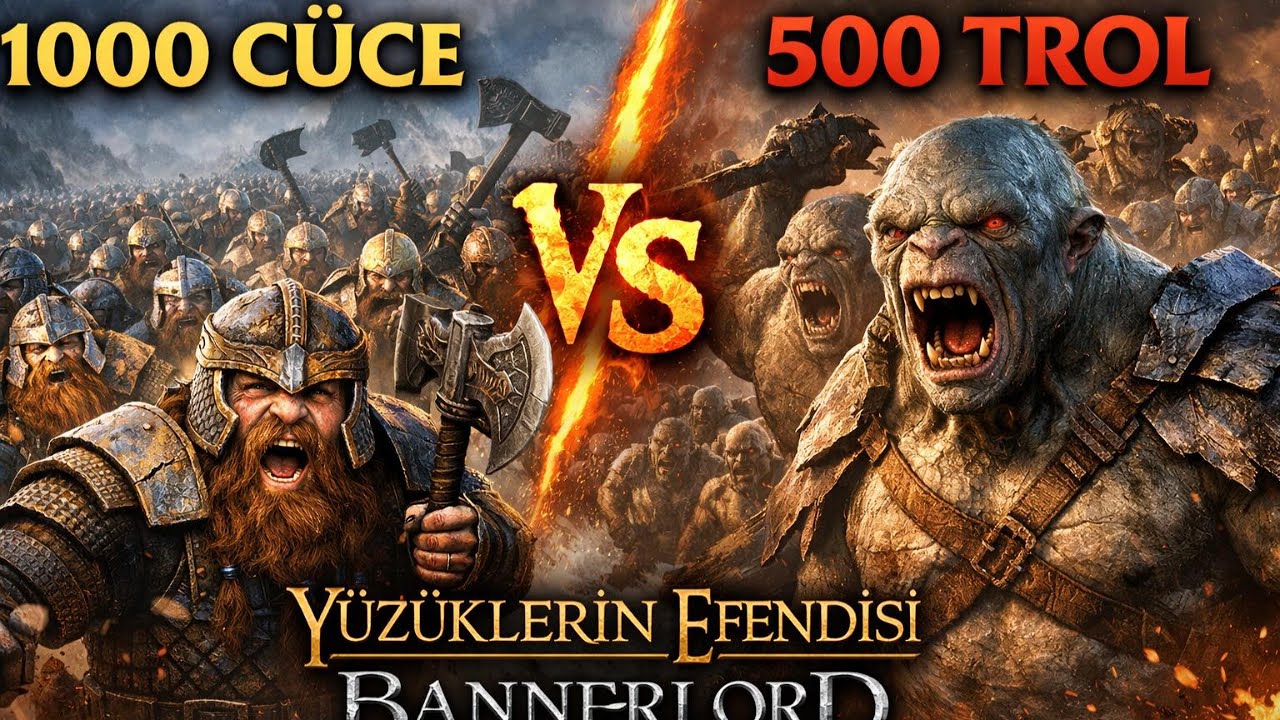 BANNERLORD 1000 CÜCE VS 500 TROLE KARŞİ ÖZEL SAVAŞ
