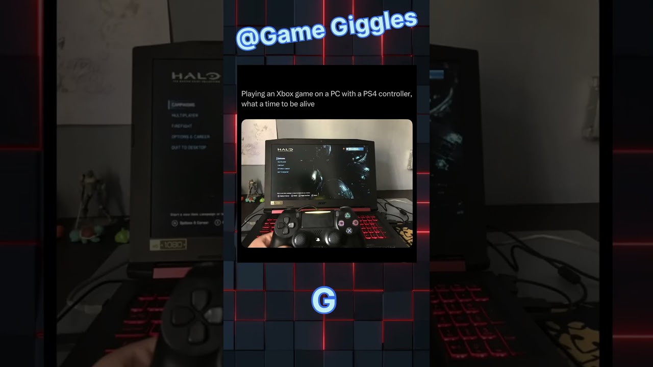 The Ultimate Gaming Crossover#PCMasterRace #CrossPlatform #GamingSetup #ControllerWar #ModernGaming