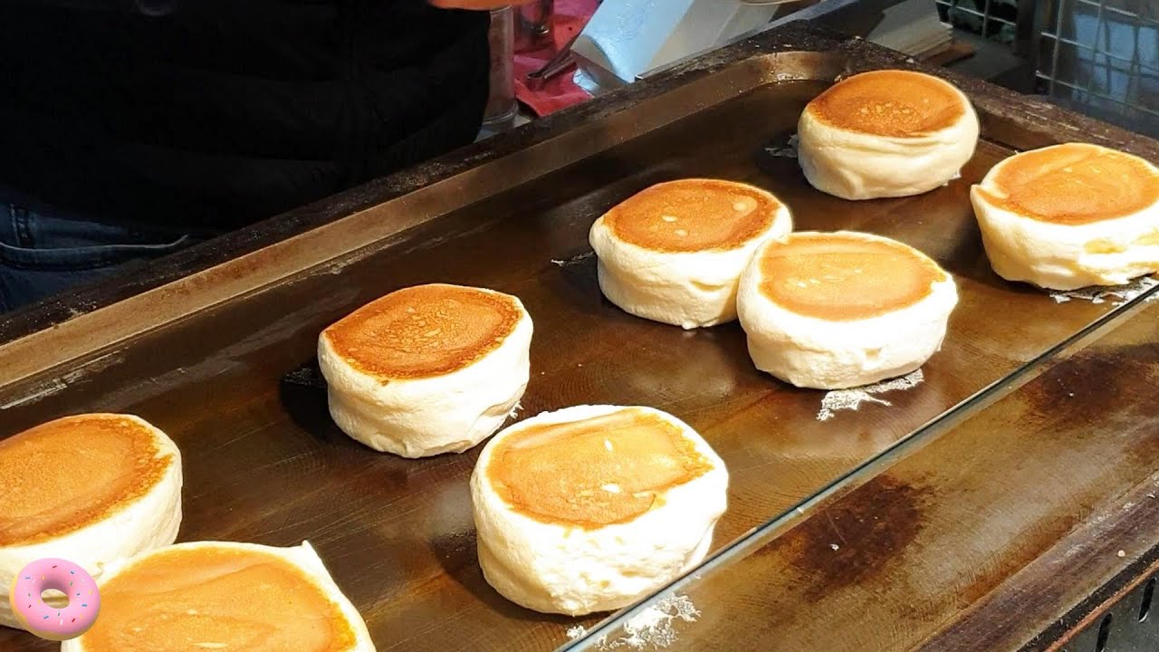 3$ Night market Souffle Pancake - Taiwan Taipei street food