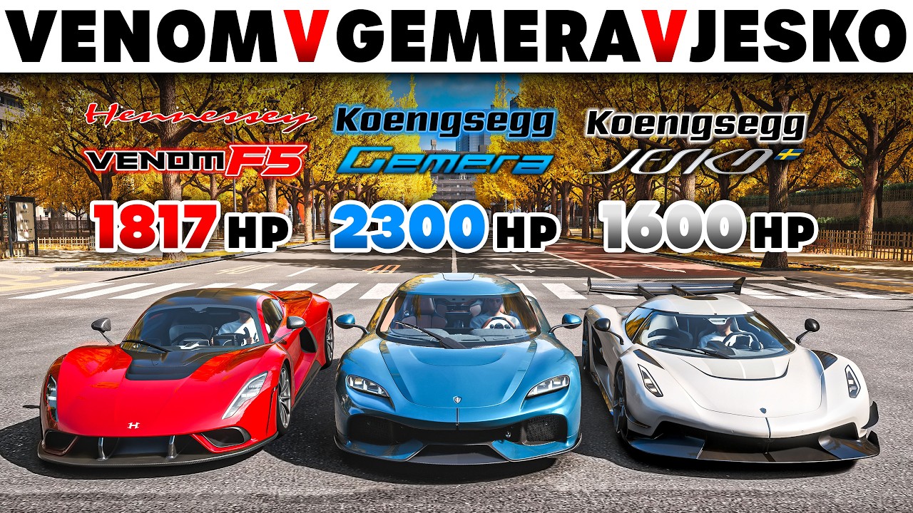 Forza Horizon 6 | Koenigsegg Gemera VS Koenigsegg Jesko VS Hennessey Venom F5 | Hypercar Battle!