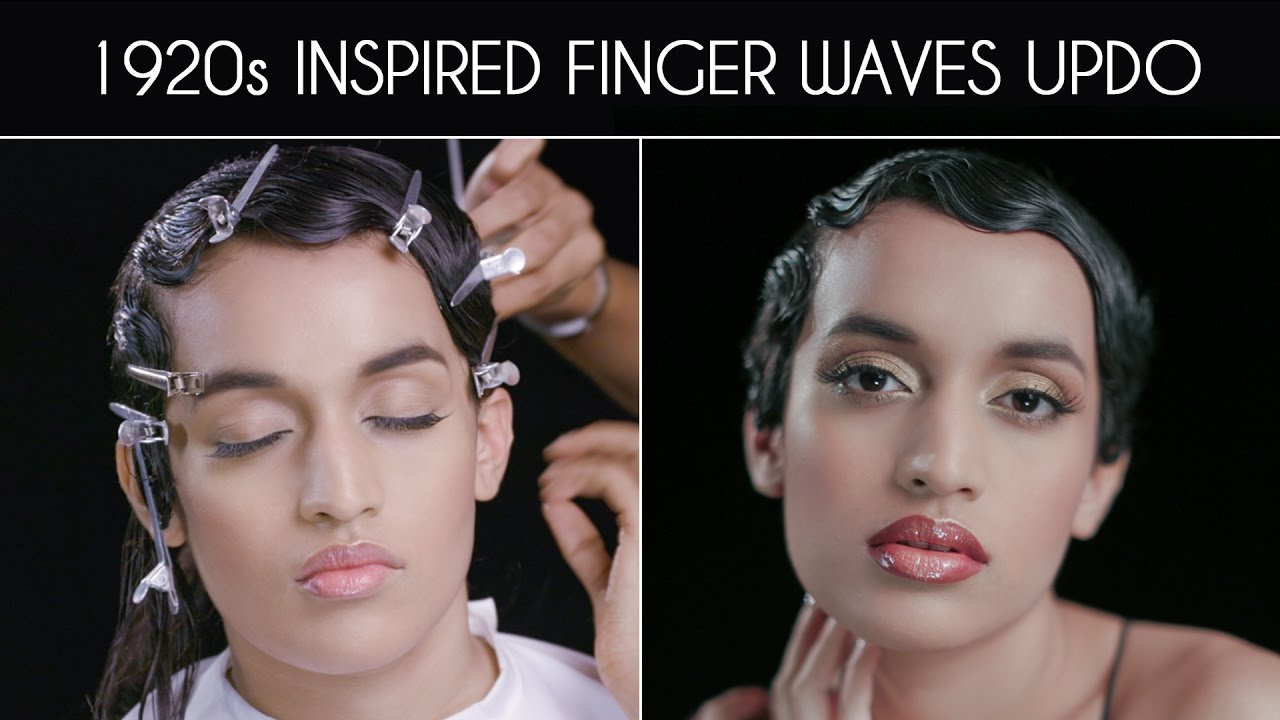 1920s Finger Wave Updo Hairstyle | Quick & Easy Vintage Hairdos