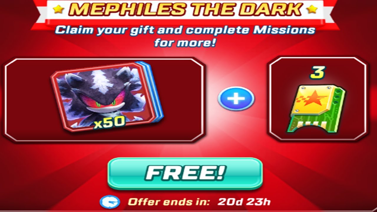 Sonic Forces New Event Update - New Runner Mephiles the Dark First Cards for Him Android Gameplay