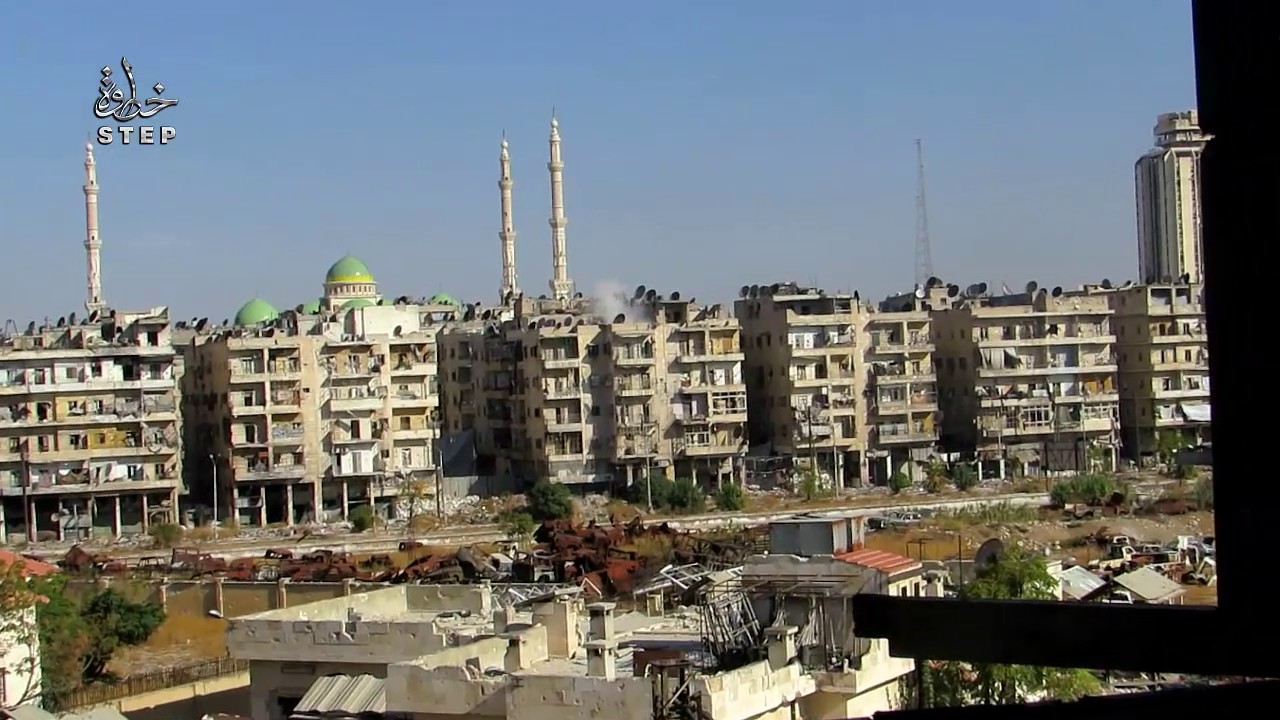 خطوة || تصدي الثوار لمحاولة اقتحام النظام لحي بستان القصر بحلب رغم الهدنة القائمة