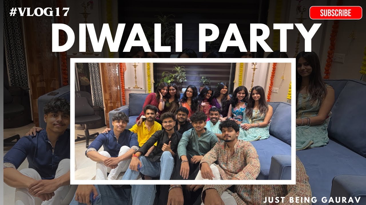 Diwali Party at @VedaVerse20  House 🎉 | Friends, Fun & Full Masti | Indian Festival | Vlog 17
