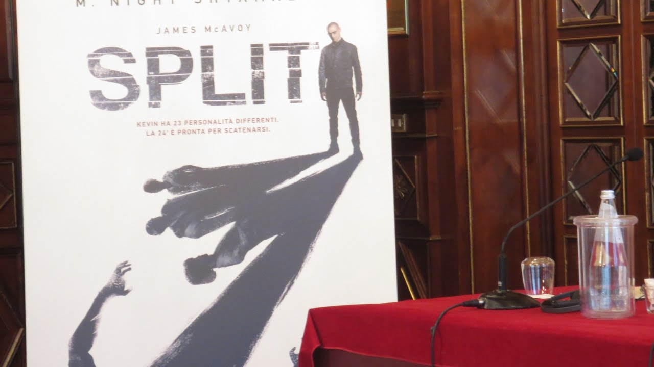 Split film - Shyamalan, James McAvoy, Anya Taylor-Joy press conference, Milano