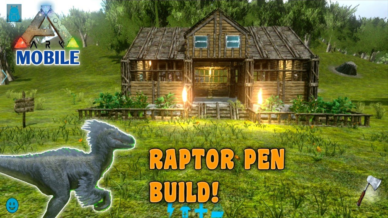 Ark Mobile Raptor Pen Build | Ark Mobile Dino Pen