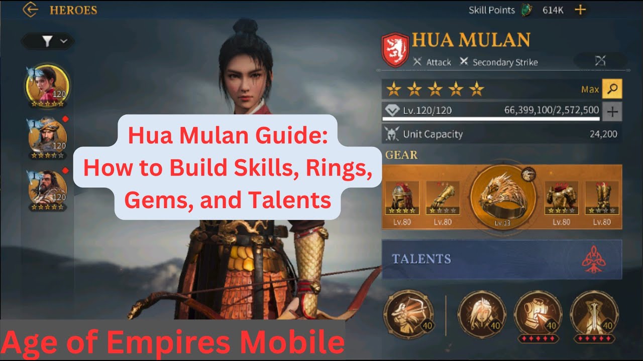 Hua Mulan Guide: In-Depth Build Review | Age of Empires Mobile