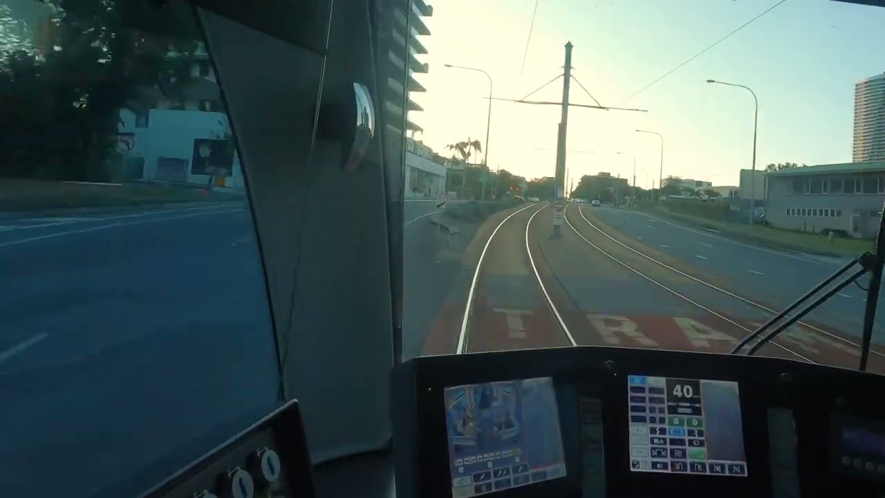 Gold Coast Tram South to North in 5 minutes