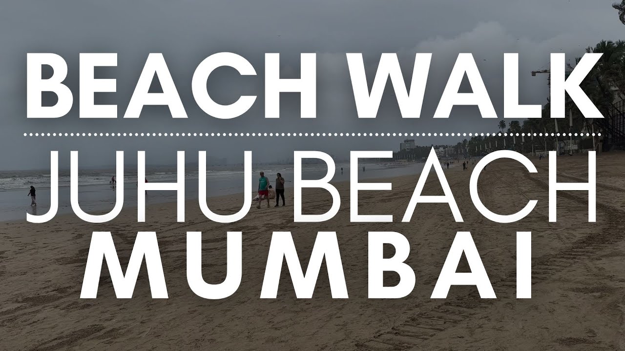 Walking on Juhu Beach, Mumbai | Relaxing POV Walk | 4K | VJourneys 