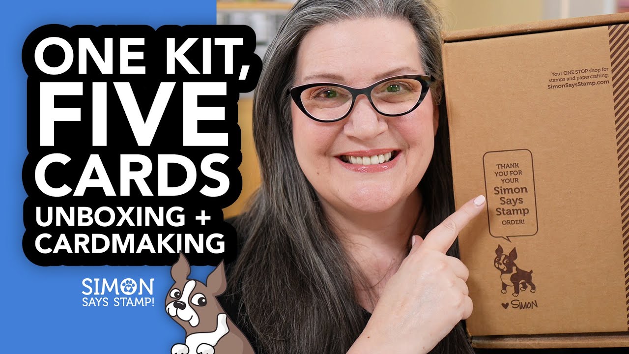 Let's Unbox the March 2025 Card Kit from @Simon Says Stamp and create FIVE cards