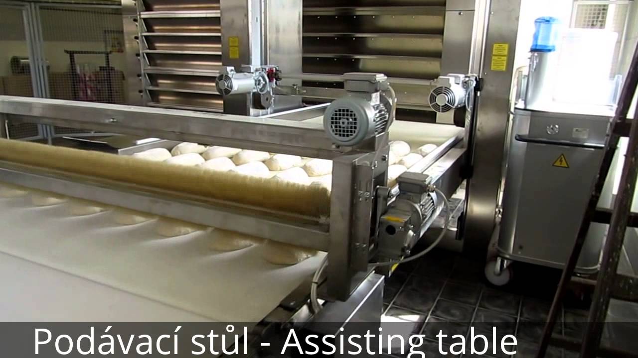 Automatic bread line with MIWE deck ovens  2.4.2014