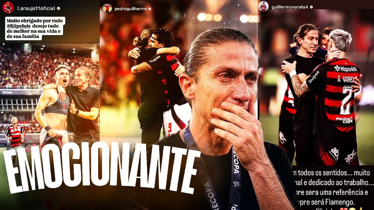JOGADORES SE DESPEDEM DO FILIPE LUIS 
