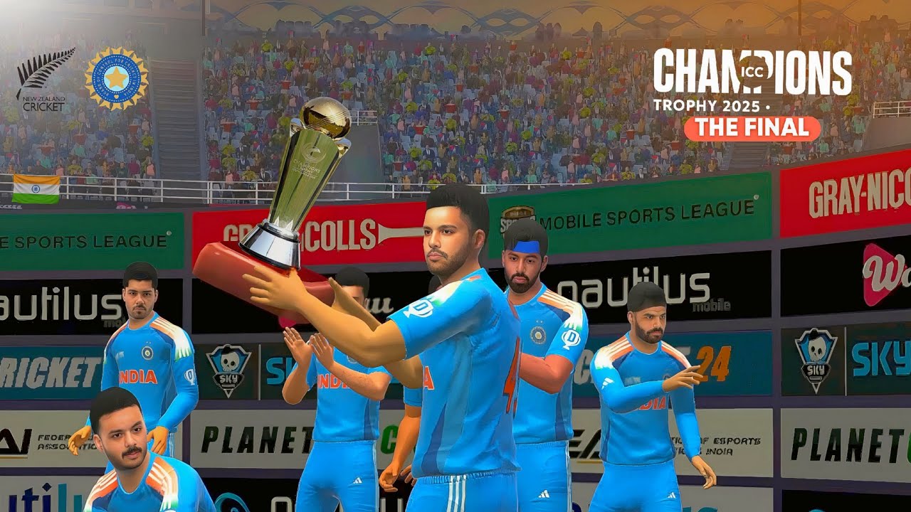 The Final | Champions Trophy 25🏆 | IND vs NZ | Real Cricket 24