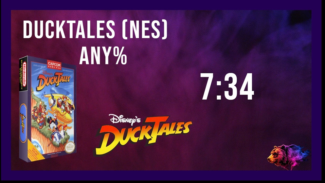 DuckTales (NES) Any% Easy Speedrun - 7:34 by Nateorious