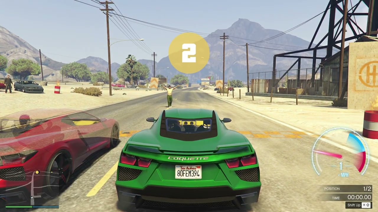 Drag Racing for a Free Dinka Chavos V6 and Climbing Chiliad IN THE SNOW! Let's Play GTA5 Online!