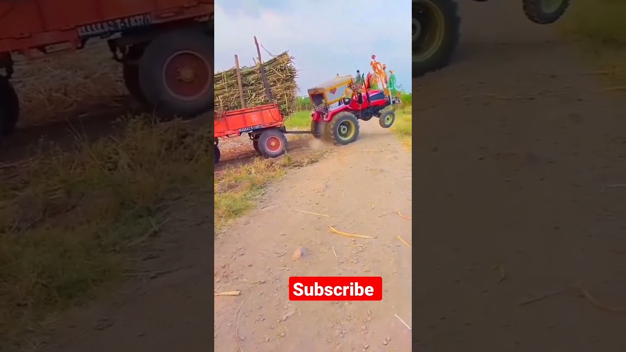 soils tractor pulling sugarcane trolly 🔥💯👍👇🙏