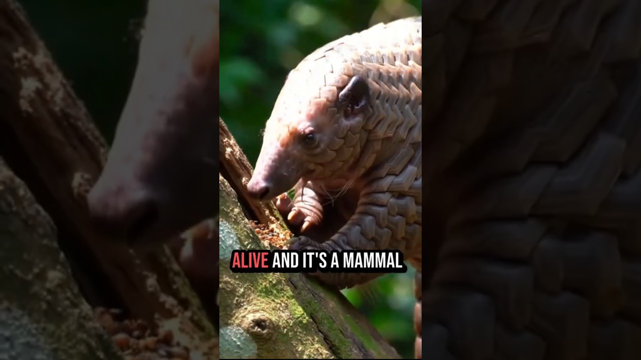 Nature&rsquo;s Armored Ghost: Meet the Pangolin! #pangolin #animals #discovernature
