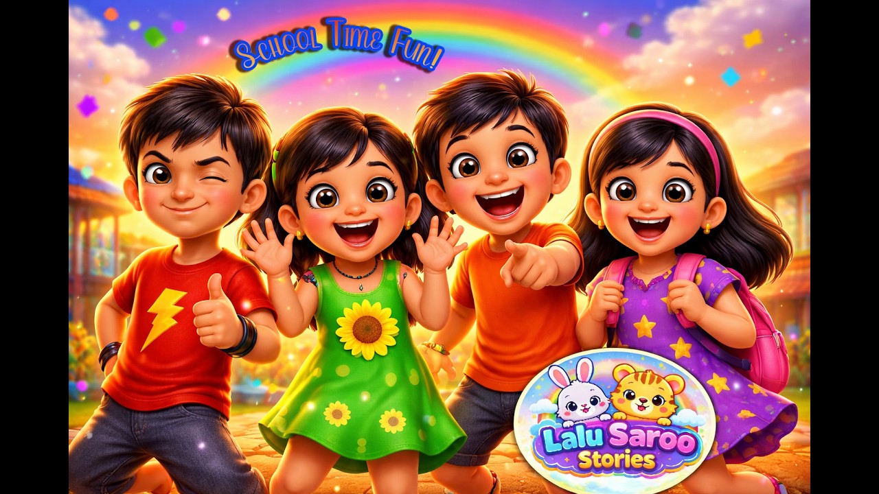 School Pogalam Song | Tamil Kids Songs | School Time Fun | @LaluSaroo
