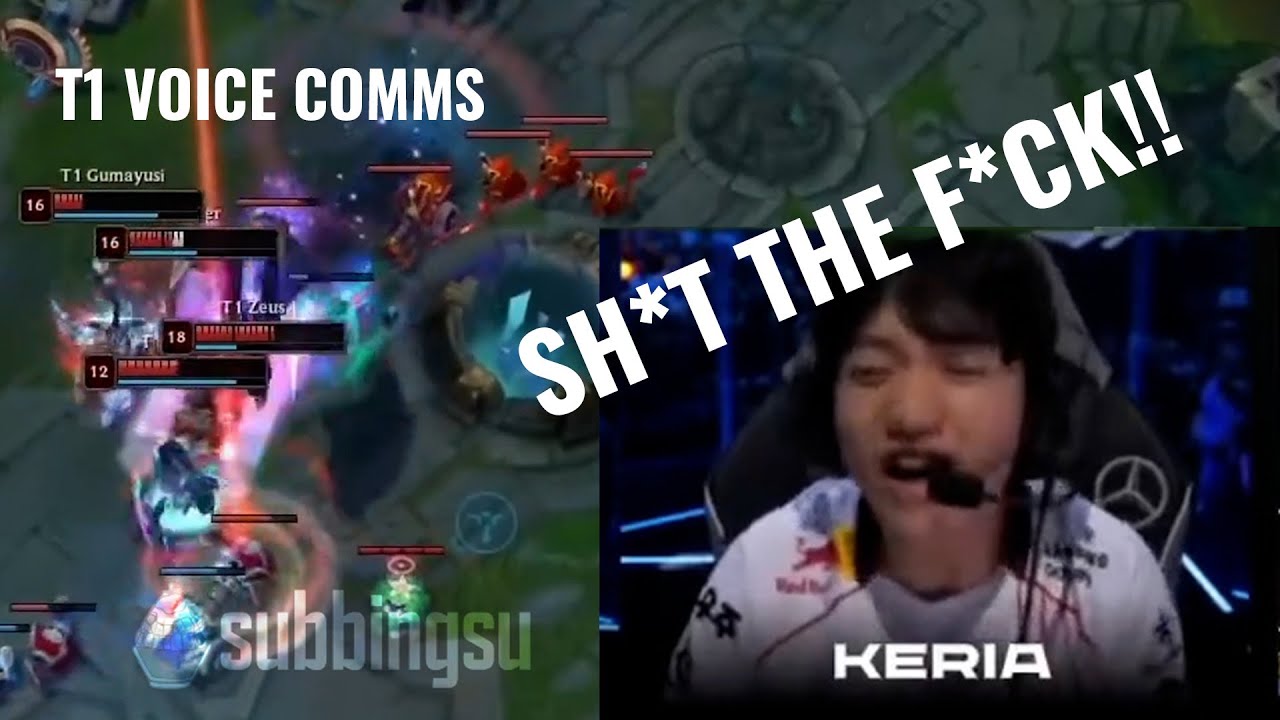 T1 vs GenG Final Fight in Game 4 Voice Comms