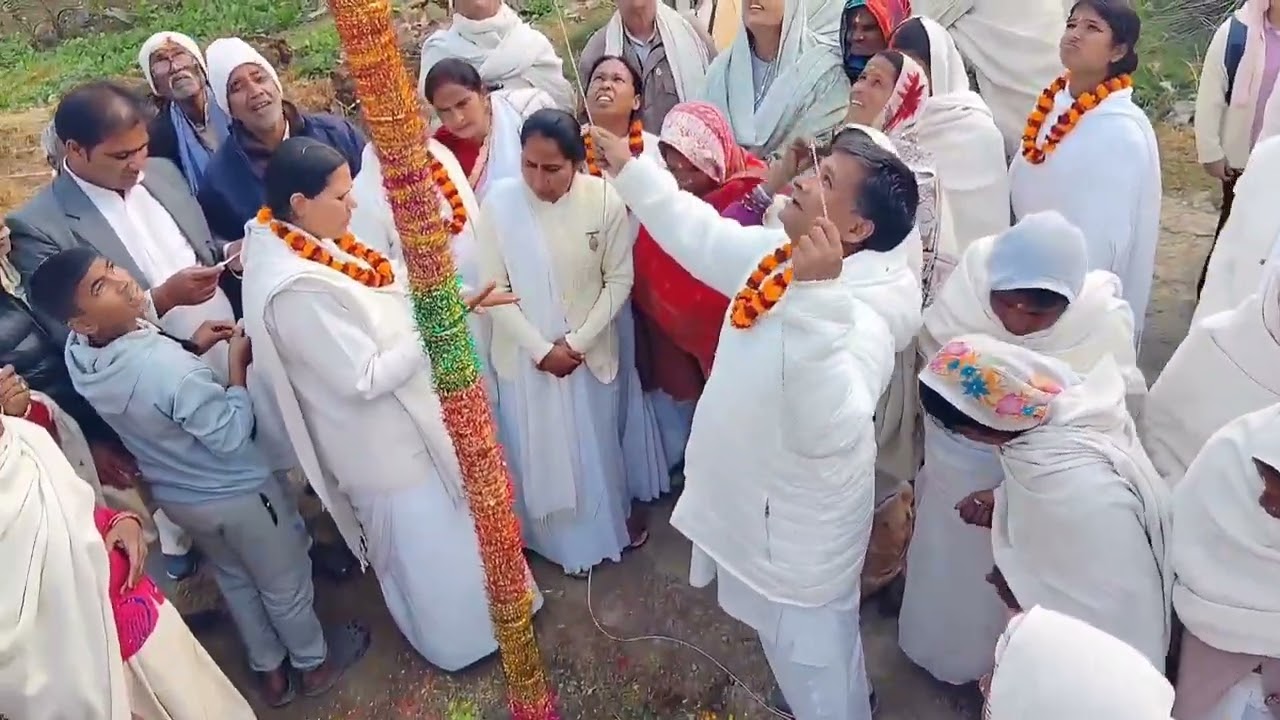 घमरिया में झंडा कार्यक्रम | सृजना दीदी & sita didi द्वारा | Om Shanti #Ghamariya 