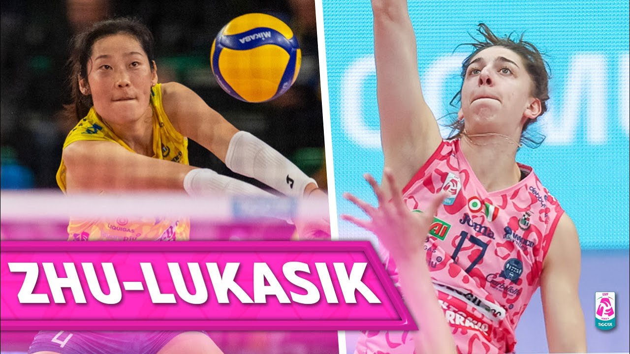 ZHU & LUKASIK, outside hitters in Cuneo - Conegliano | Lega Volley Femminile 2024/25