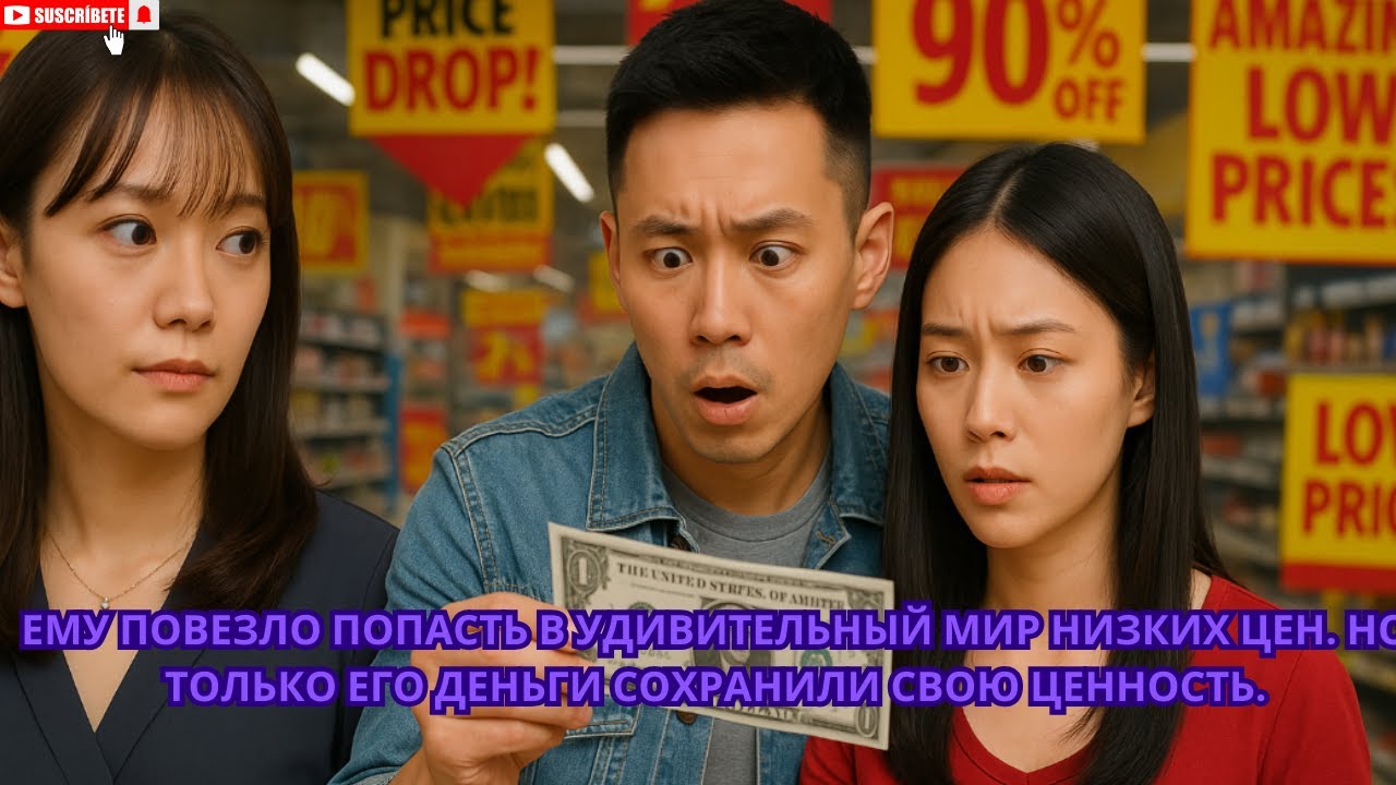 Ему повезло попасть в удивительный мир низких цен. Но только его деньги сохранили свою ценность.