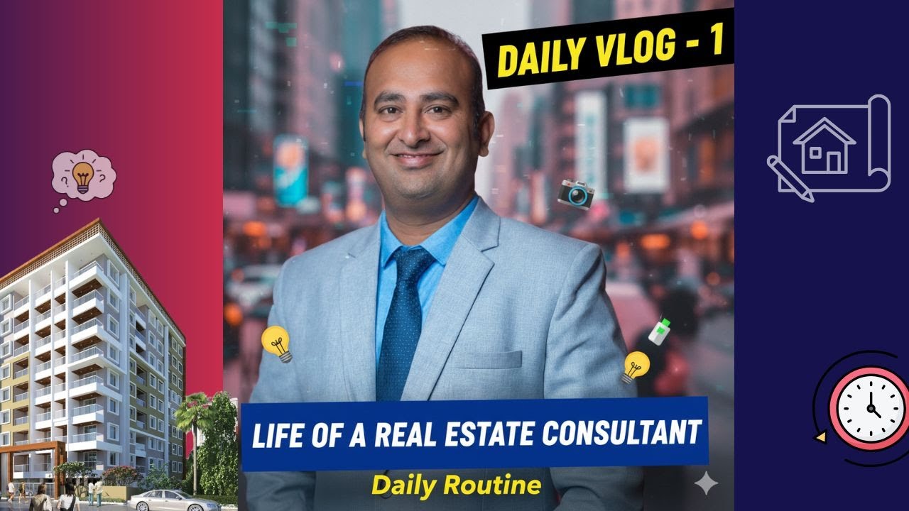 “My First Daily Vlog | Life of a Real Estate Consultant 🏢📊”