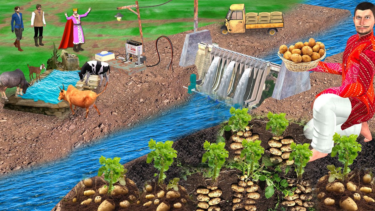 मिनी बाँध आलू खेती Mini Dam Construction Potato Farming Hindi Comedy Short Movie New Funny Comedy