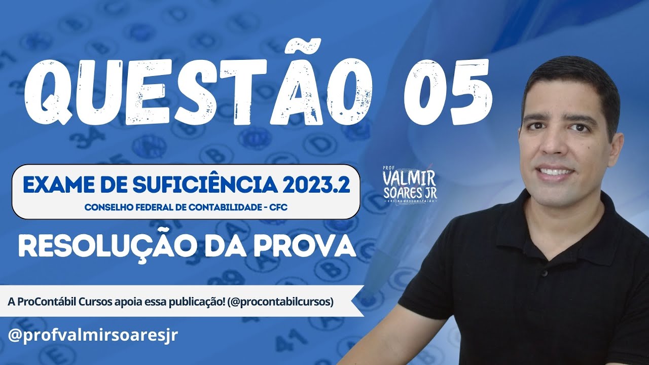 QUESTÃO 05 - PROVA DO CFC 2023.2 (TEMA: REDUÇÃO AO VALOR RECUPERÁVEL)