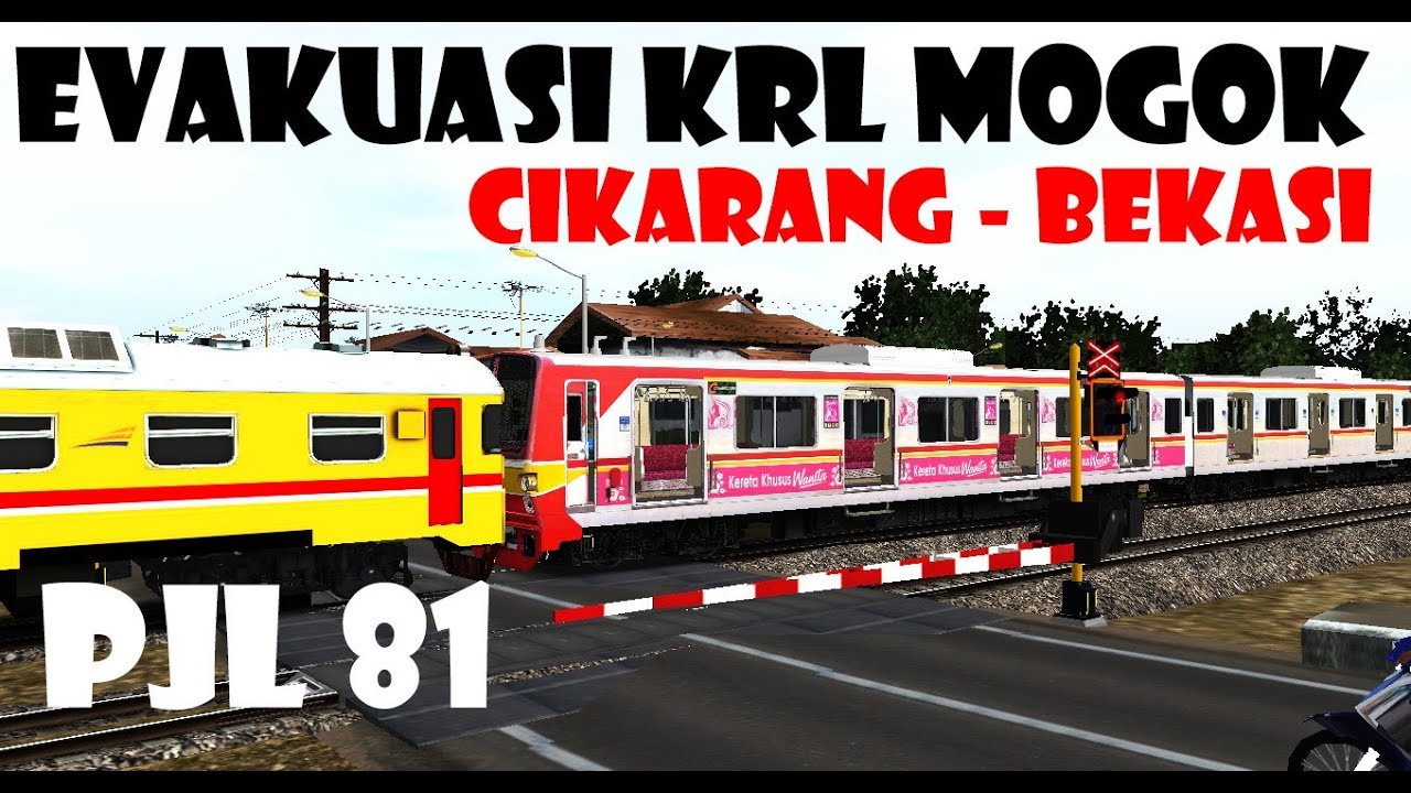 Railroad Crossing Indonesia Evakuasi KRL TM 6000 Mogok  | Trainz Simulator Indonesia