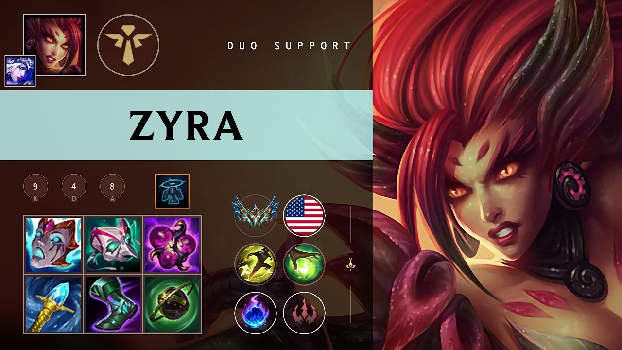 Zyra Support vs Janna - NA Challenger Patch 26.08