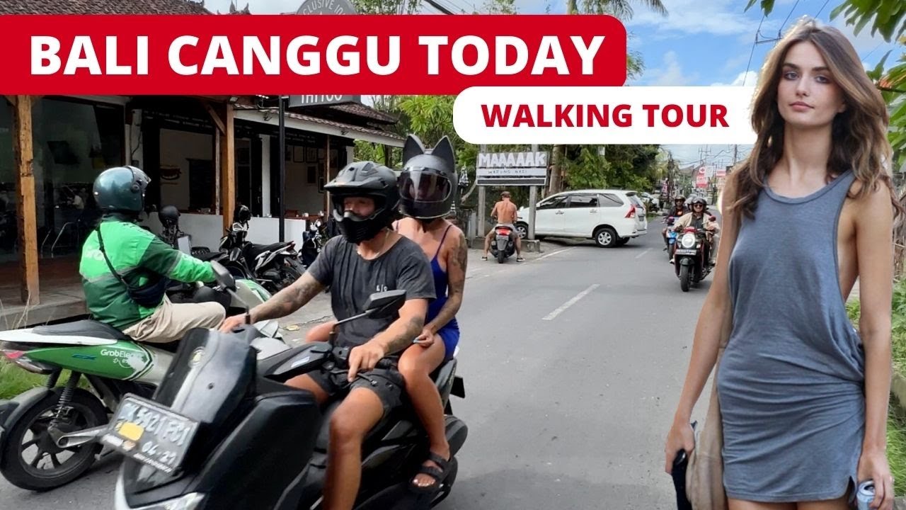 🇮🇩 BALI TODAY | CANGGU BALI Indonesia Walking Tour: streets & narrow shortcut | Bali Travel Vlog