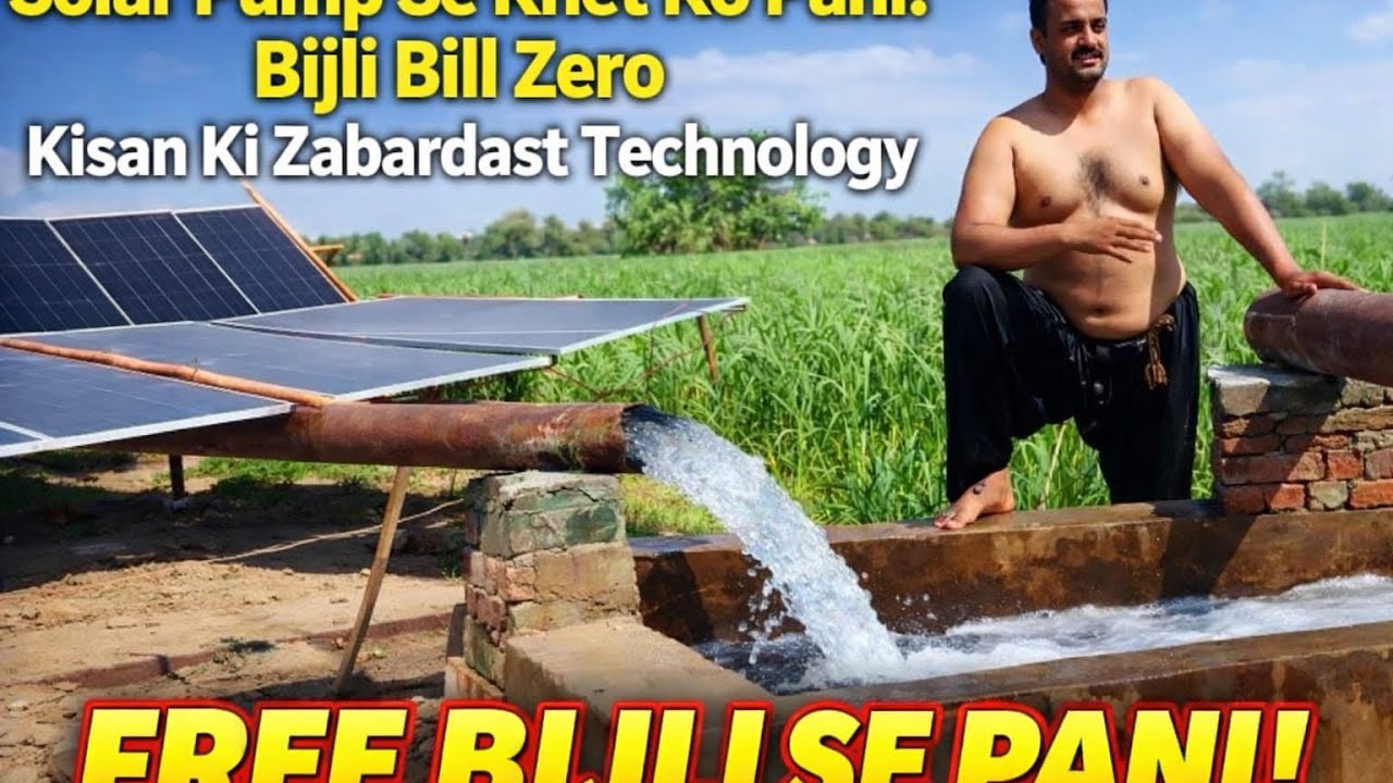 Solar Pump Ka Kamaal! Kisan Ko Mila Free Pani Aur Zero Bijli Bill big surprise and kasin dost