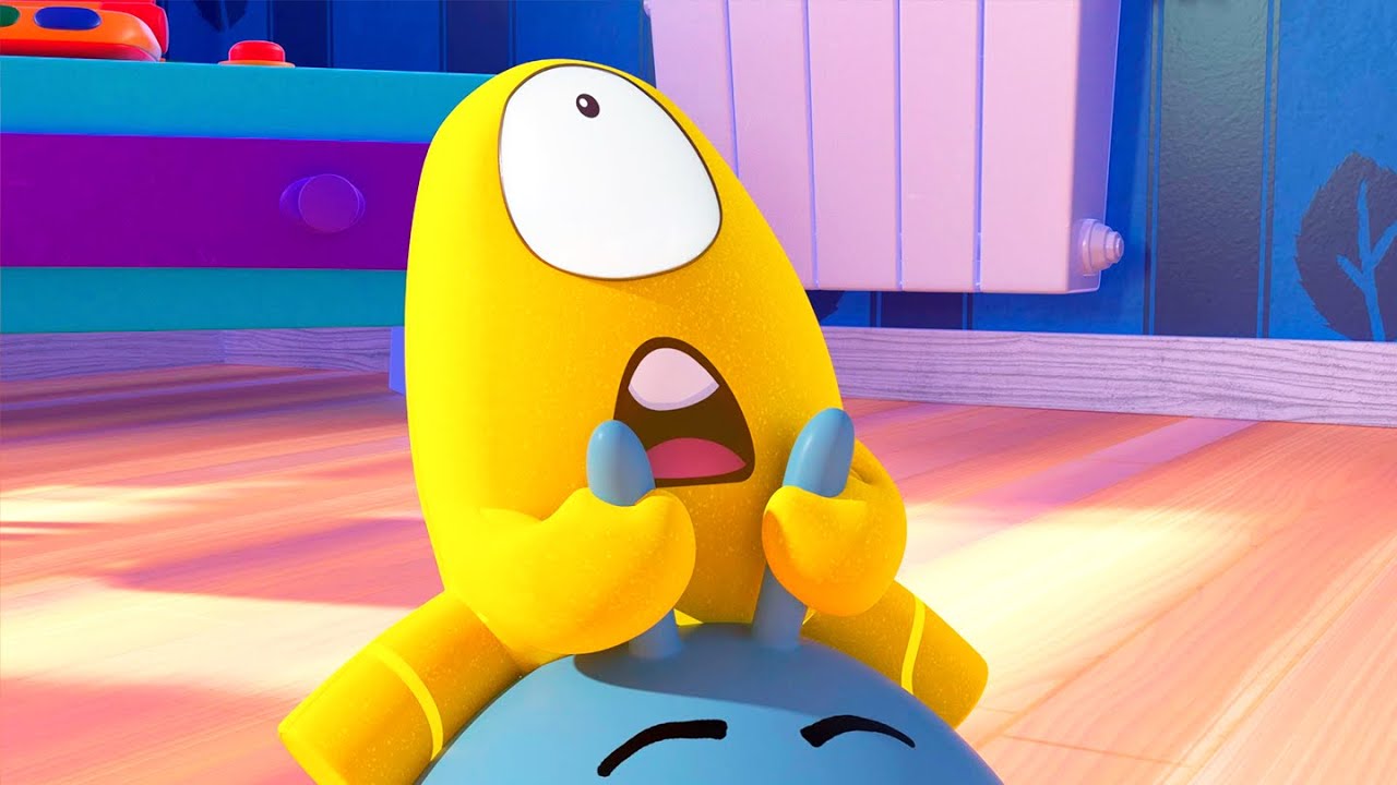 Cartoons - BooMons are playing  with a Bouncing Ball 🔵✨| Cuquin's colorful friends