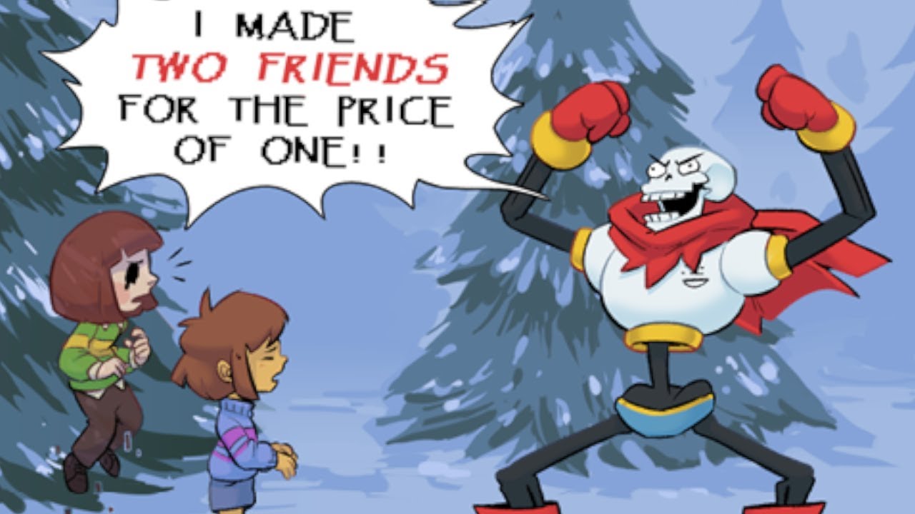 Papyrus makes TWO friends! Undertale Comic dub!
