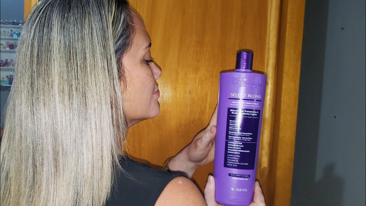 Alisando Cabelo Loiro Em Casa | Passo Único e Sem Formol | SELECT BLOND PROHALL COSMETICS