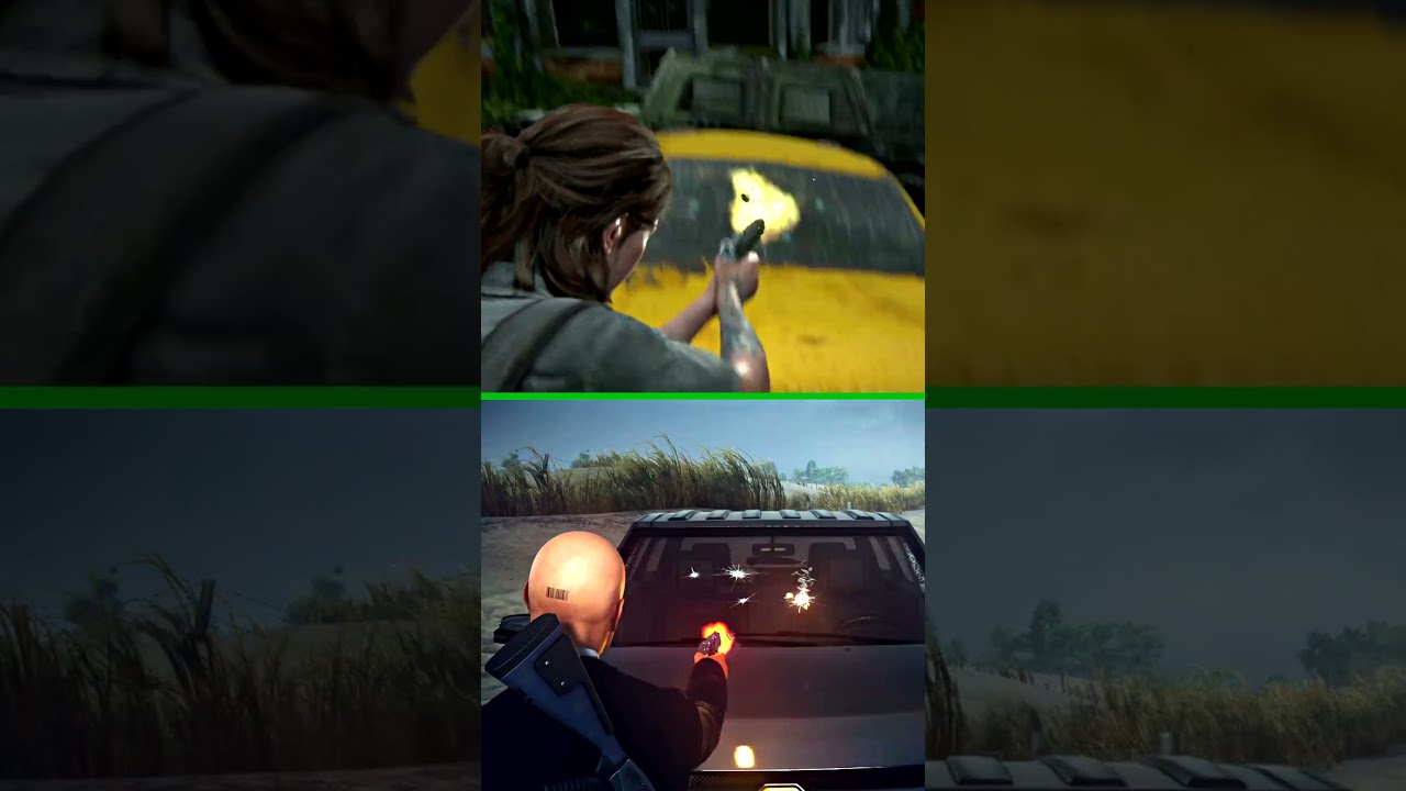GLASS PHYSICS COMPARISON (TLOU2 VS HITMAN 2) PART 2