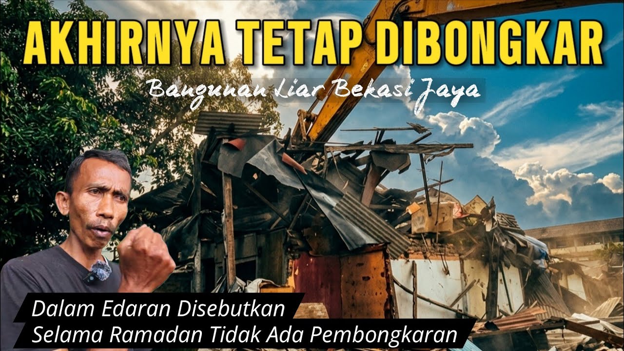HEBOH❗️MESKI RAMADAN PEMBONGKARAN BANGUNAN LIAR KEMBALI DILAKUKAN‼️WARGA BERHARAP SOLUSI DARI KDM