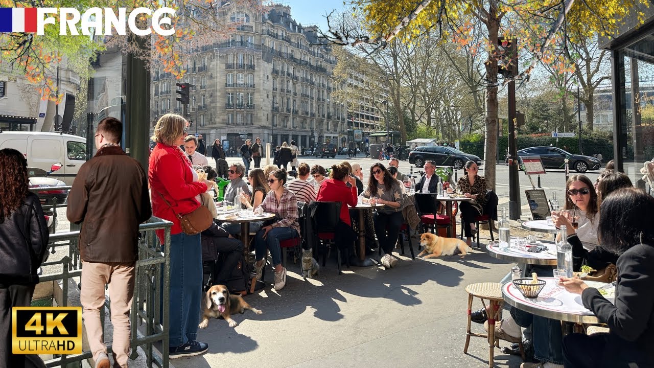 24 March 2026 PARIS 🇫🇷 FRANCE STREETS WALK TOUR CITY WALK SUNNY ☀️ DAY WALK PARISIAN LIFE
