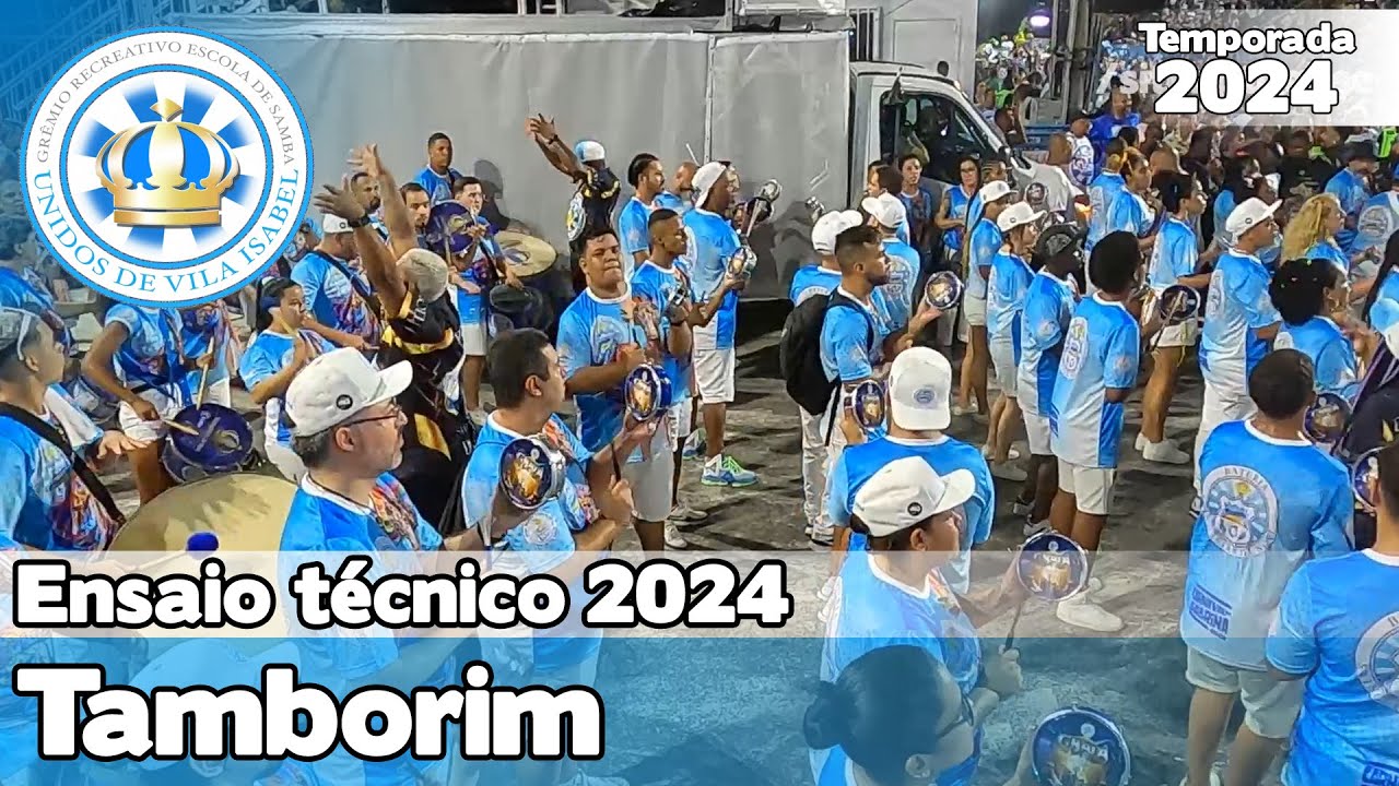 Vila Isabel 2024 | Tamborim - Ensaio Técnico | Samba ao vivo - #ET24