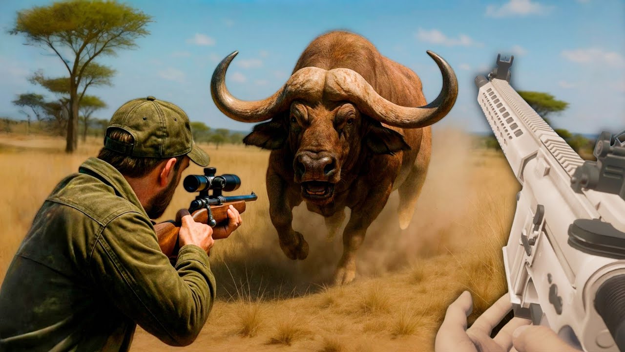 CHAMEI MEU AMIGO PARA CAÇAR UM BÚFALO LENDÁRIO NA SAVANA! - The Hunter Call Of The Wild