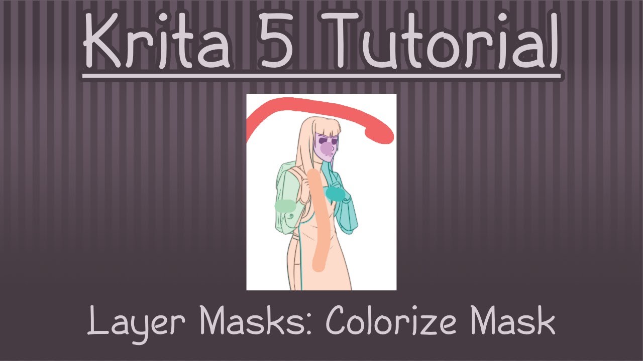 Krita 5.1 Tutorial: Layer Masks - Colorize